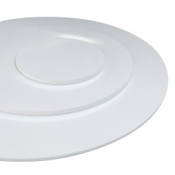 Plaque de Plexiglass Rond Blanc - Ép. 2 ou 4 mm - Disque Rond PMMA XT Blanc