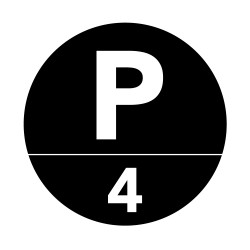 Plaque plexiglass rond noir 4 mm