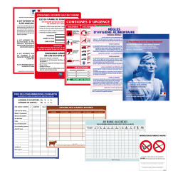 ADHESIF D'AFFICHAGE OBLIGATOIRE RESTAURANT (WPACK_RESTO_A) : A0509, DEV011, G1305, A0630, G1286, A0375, A0308, A0622, N0174