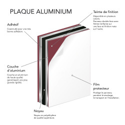 Panneau Composite Aluminium Brossé 2 mm. Plaque alu avec au Centre un  Polyéthylène (PVC). Aluminium Composite Brossé 2 mm d'épaisseur - 40 x 60  cm (400 x 600 mm) - : : Bricolage