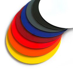 Panneau Composite Aluminium Couleur 3 mm - Plaque Aluminium Composite.  Plaque Alu Couleur 3 mm. Composite Aluminium Couleur - Blanc - 100 x 100 mm