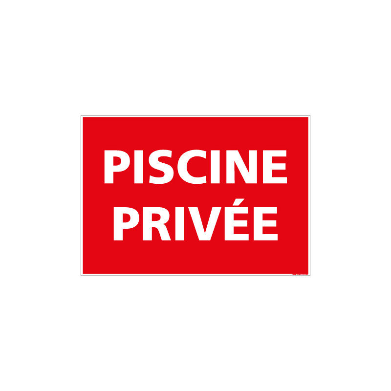 PANNEAU PISCINE PRIVEE (D1105)