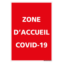 PANNEAU CORONAVIRUS - ZONE D'ACCUEIL COVID-19 (E0705)