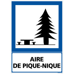PANNEAU INFORMATION AIRE DE PIQUE-NIQUE (F0218)