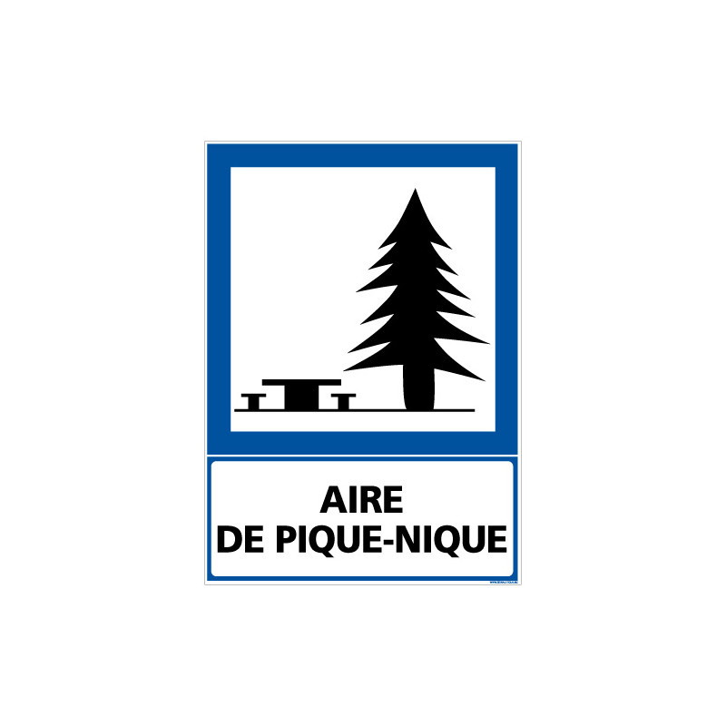 PANNEAU INFORMATION AIRE DE PIQUE-NIQUE (F0218)