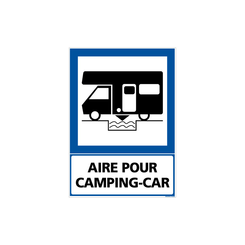 Plaque de signalisation camping-car chargement arrière HABA RG-801251
