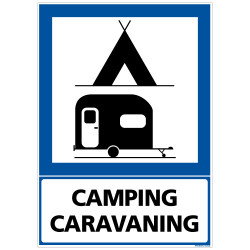 PANNEAU INFORMATION CAMPING CARAVANING (F0225)