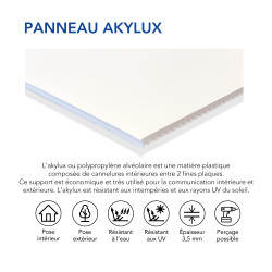 Panneau akylux pour déclaration de travaux