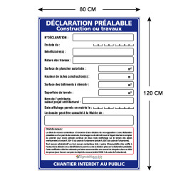 Affichage obligatoire travaux