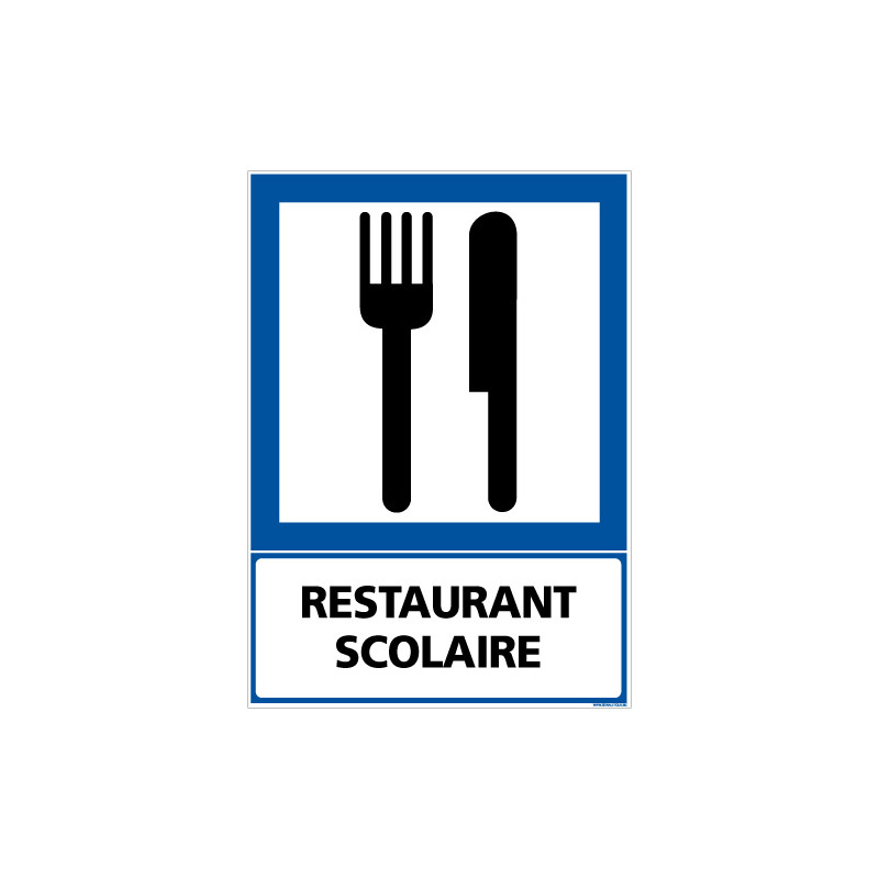 PANNEAU INFORMATION RESTAURANT SCOLAIRE (F0227)