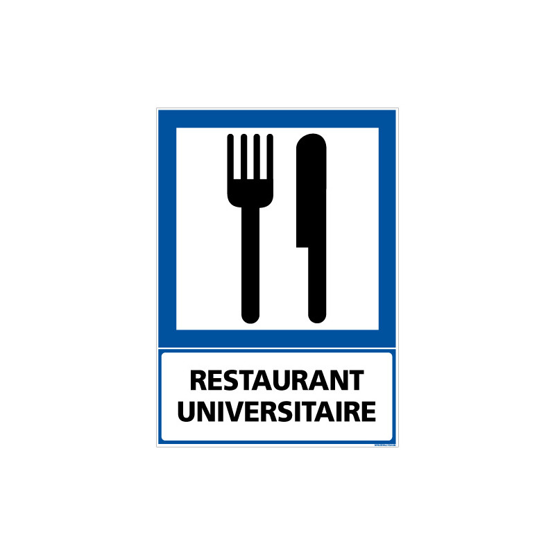 PANNEAU INFORMATION RESTAURANT UNIVERSITAIRE (F0228)