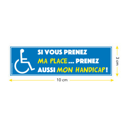 Porte carte mobilité inclusion handicapé adhésif support