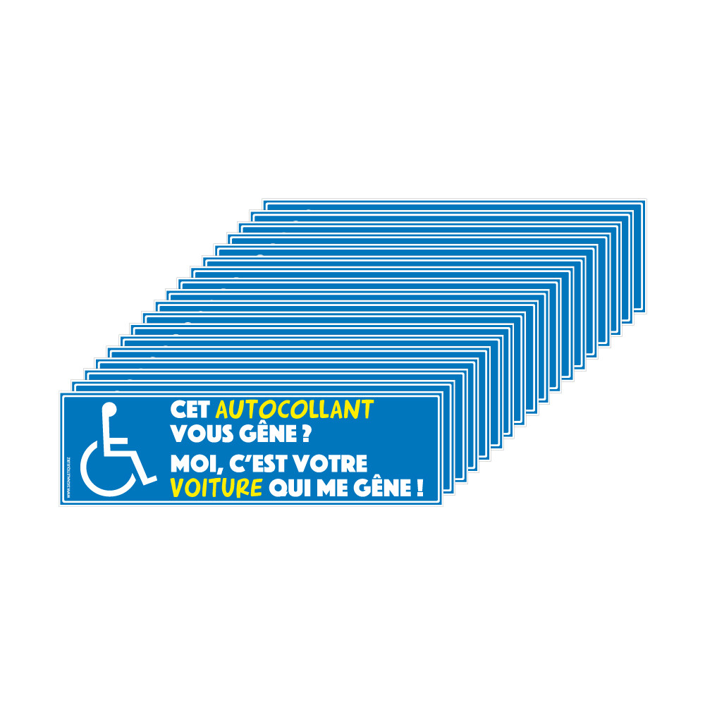 Sticker autocollant pas plus de 3 personnes à la fois - ref 250921