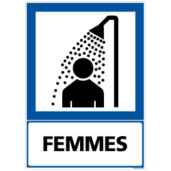 PANNEAU INFORMATION DOUCHE FEMMES (F0237)