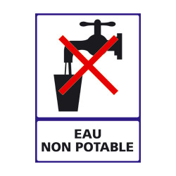 PANNEAU EAU NON POTABLE (F0239)