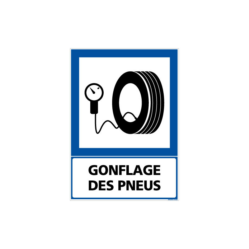 PANNEAU GONFLAGE DES PNEUS (F0252)