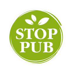 Autocollant Stop Pub...