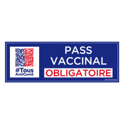 Pass vaccinal obligatoire à coller avec code QR
