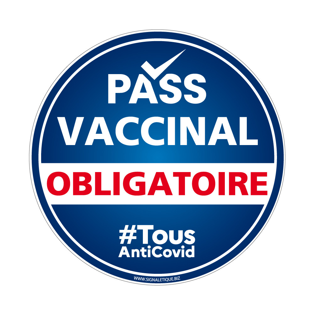 Pass vaccinal à présenter à l'entrée