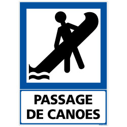 PANNEAU PASSAGE DE CANOES (F0270)