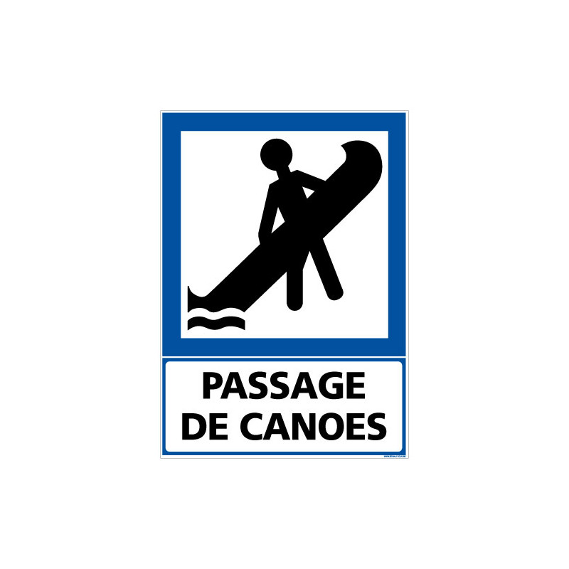 PANNEAU PASSAGE DE CANOES (F0270)