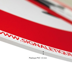 Panneau stationnement interdit PVC 1,5 mm