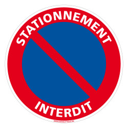 Panneau de stationnement interdit