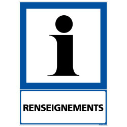 PANNEAU INFORMATION RENSEIGNEMENTS (F0284)