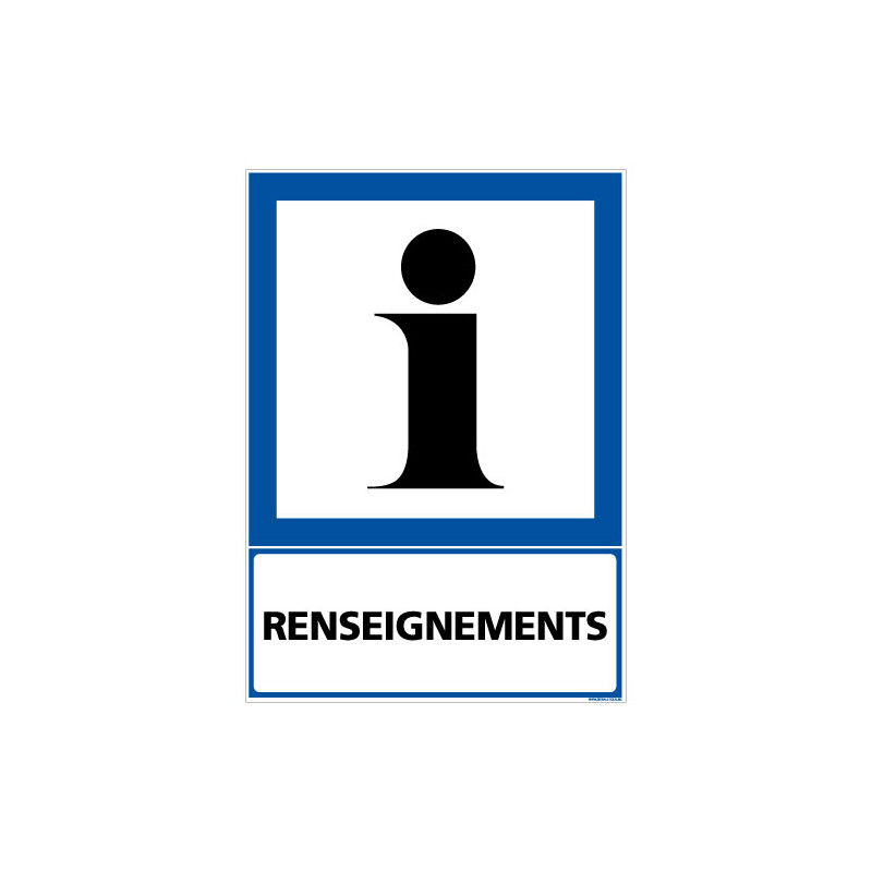 PANNEAU INFORMATION RENSEIGNEMENTS (F0284)