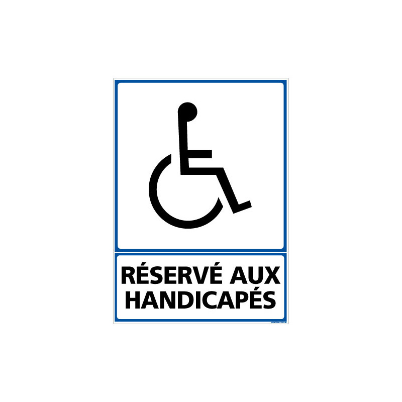 PANNEAU INFORMATION RESERVE AUX HANDICAPES (F0294)