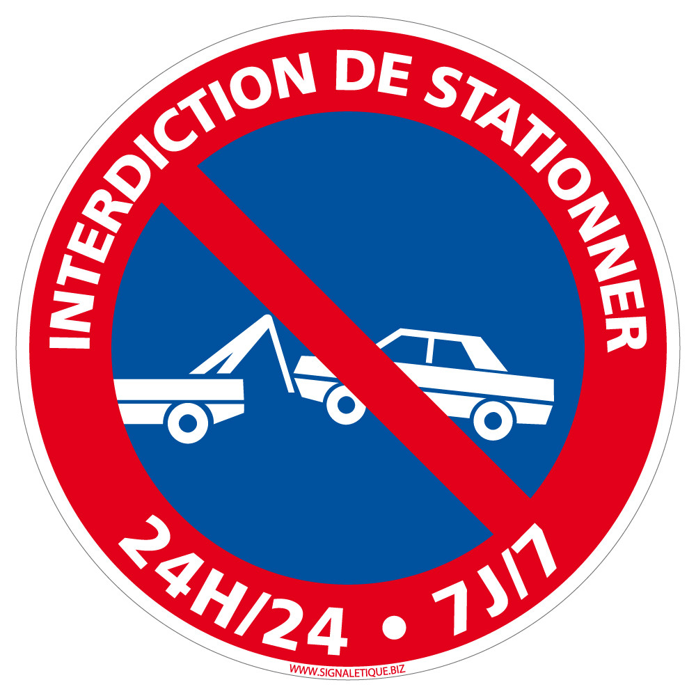 Panneau Stationnement Interdit Signalisation D Interdiction PVC 1 5 Mm
