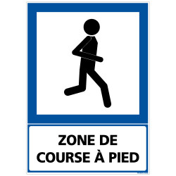 PANNEAU INFORMATION ZONE DE COURSE A PIED (F0331)