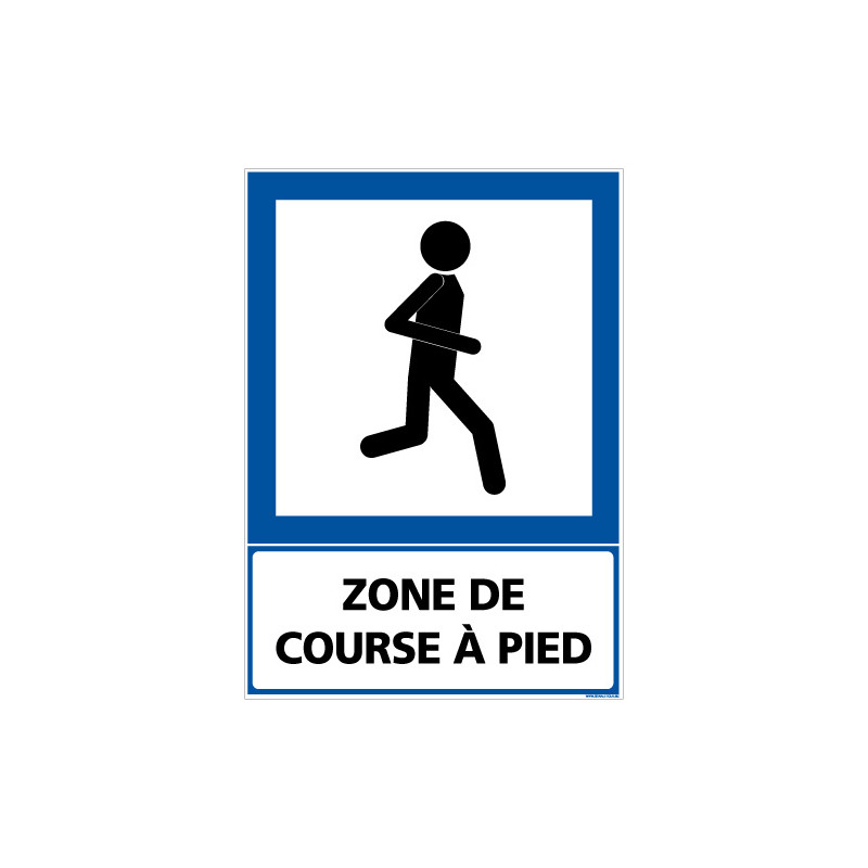 PANNEAU INFORMATION ZONE DE COURSE A PIED (F0331)