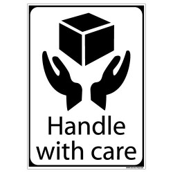 PANNEAU FRAGILE, HANDLE WITH CARE (F0335)