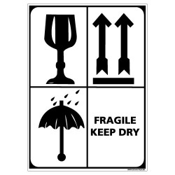 PANNEAU FRAGILE KEEP DRY (F0338)