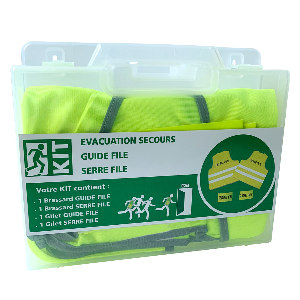 Kit d'évacuation guide-file, serre-file
