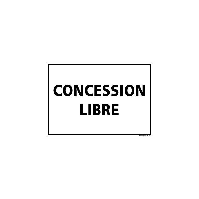 Concession libre Concession libre
