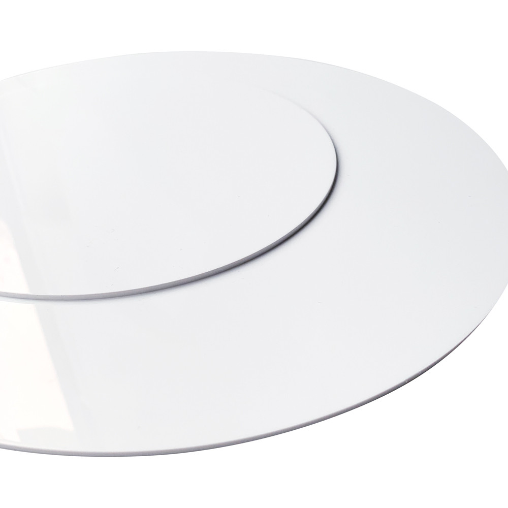 Panneau PVC Blanc 1,5 mm Rond. Matière PVC Rigide à la Découpe Ronde