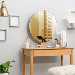 miroir décoratif or