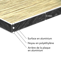 composite aluminium or 3 mm