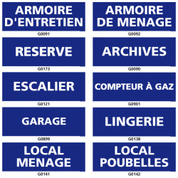 Panneau d'information (garage, archives)