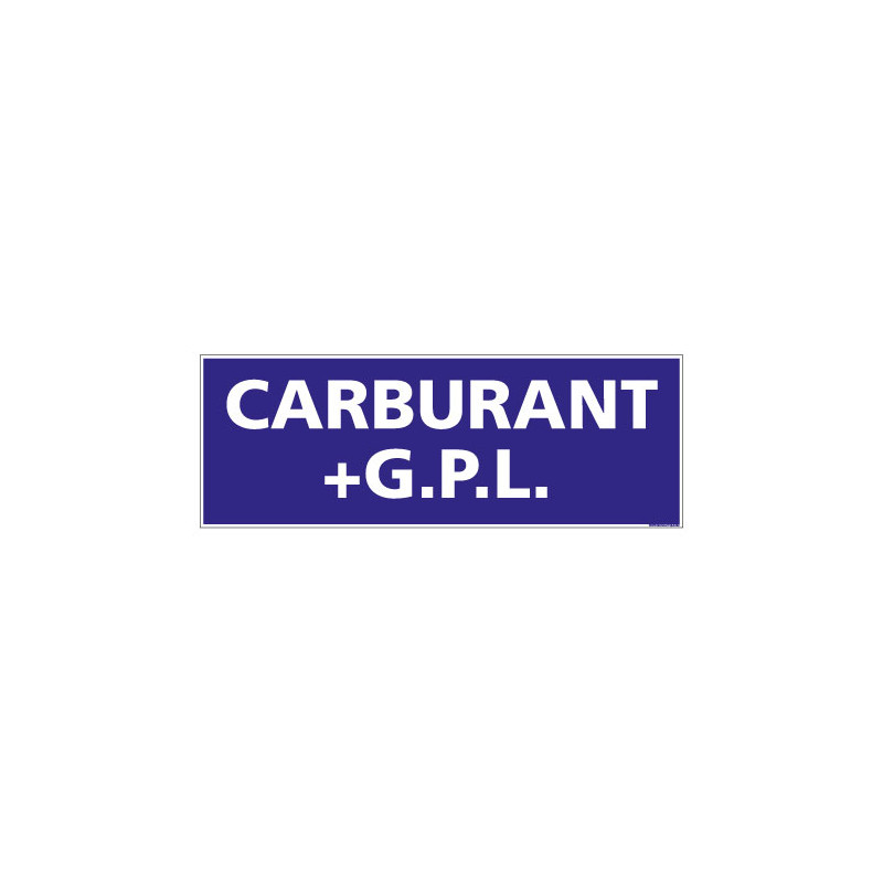 PANNEAU SIGNALISATION INFORMATION CARBURANT+G.P.L.