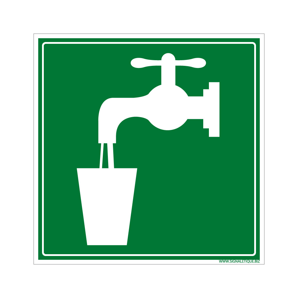 panneau eau potable