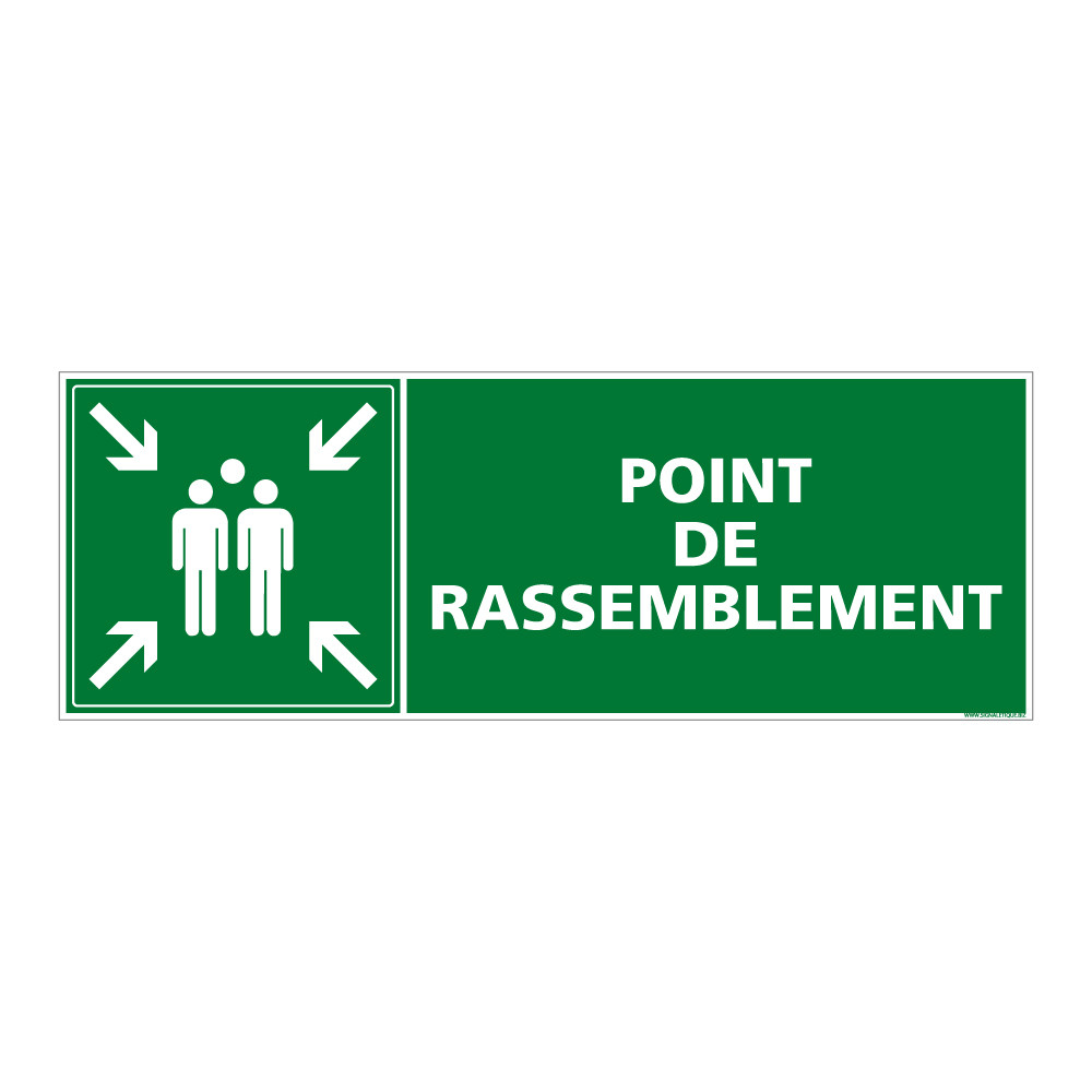 panneau point de rassemblement