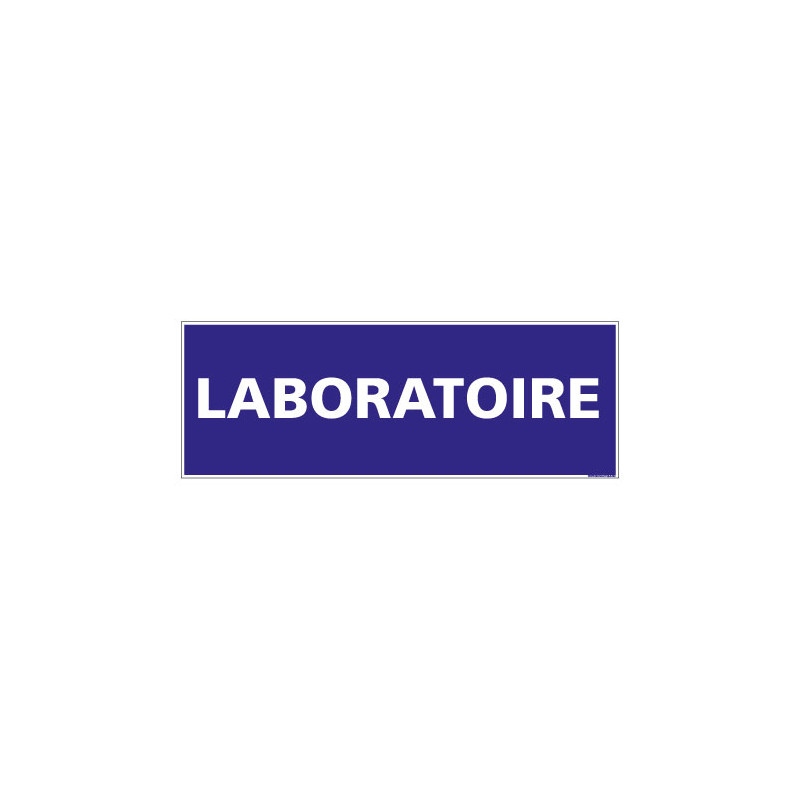 PANNEAU SIGNALISATION INFORMATION LABORATOIRE (G0135)