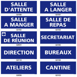 Panneaux d'information des salles