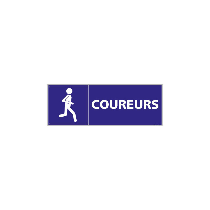 PANNEAU SIGNALISATION INFORMATION COUREURS