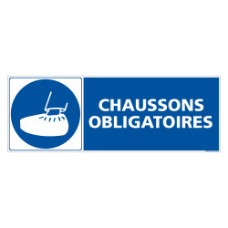 panneau chaussons obligatoires