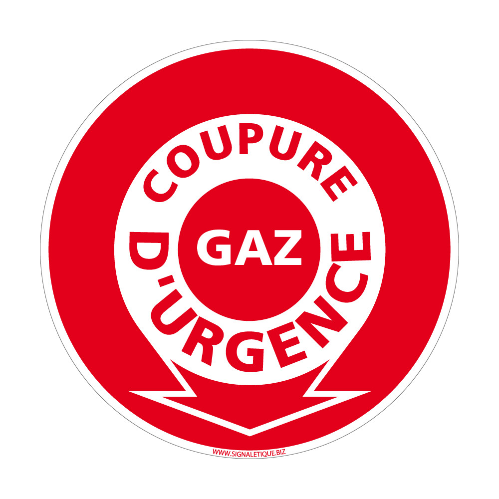 panneau incendie coupure d'urgence gaz