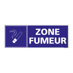 PANNEAU SIGNALISATION INFORMATION ZONE FUMEUR